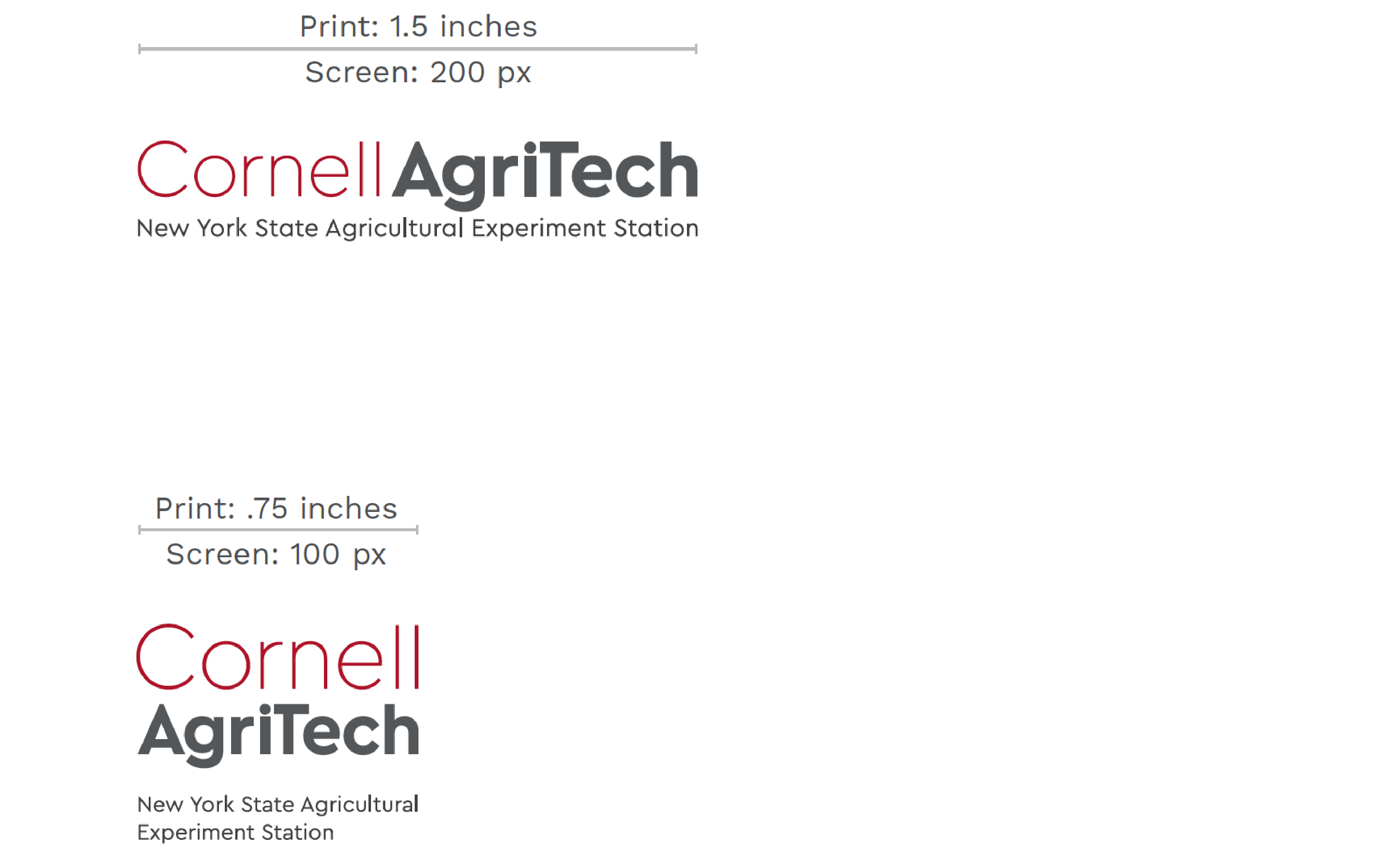 Agritech Logo正确尺寸的示例