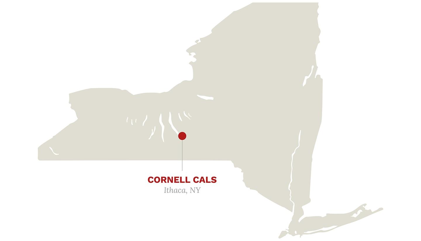 康奈尔街区纽约州的互动地图。